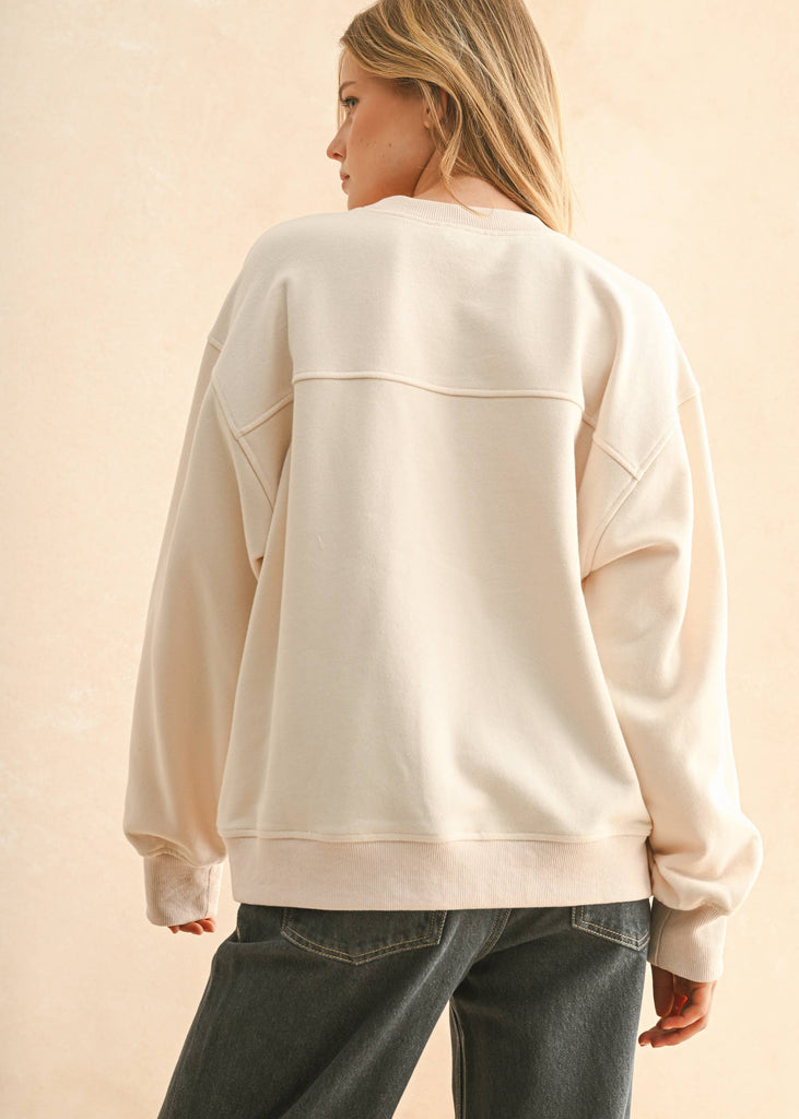 Paris Patch Front Sweatshirt