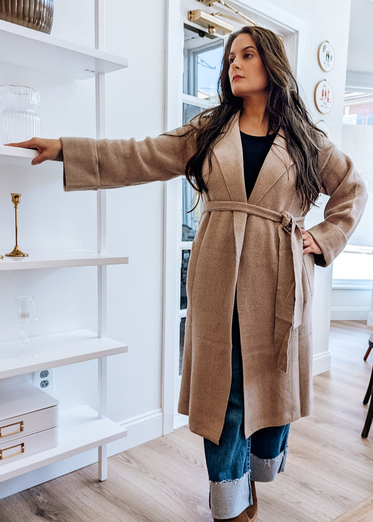 Ellie Knitted Trench Coat