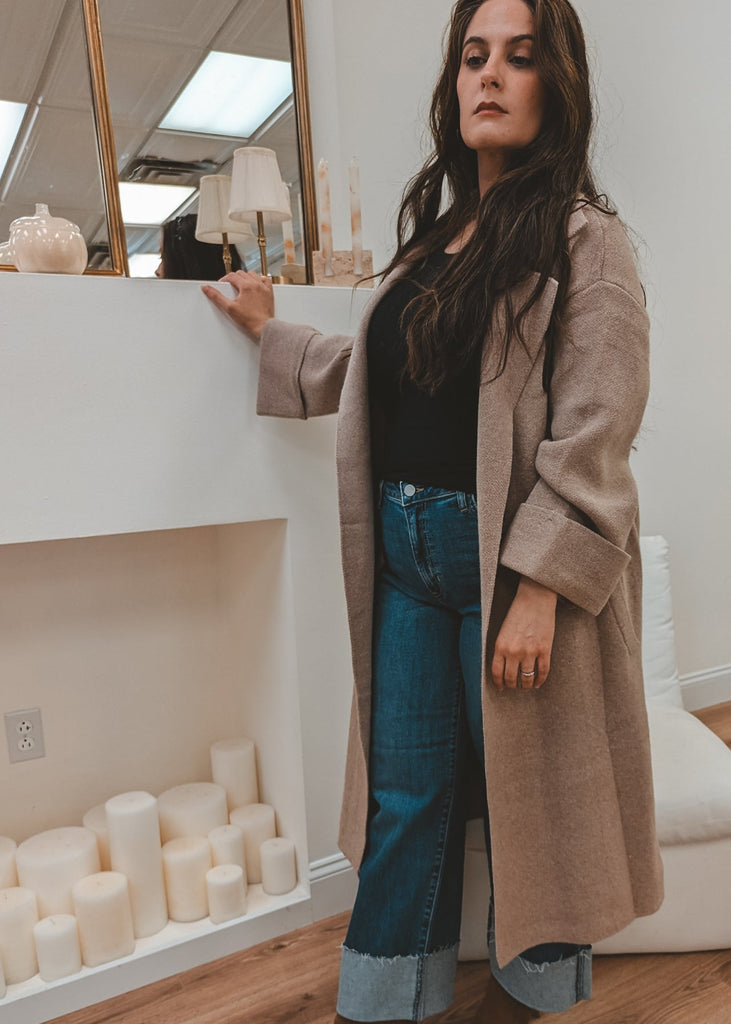 Ellie Knitted Trench Coat