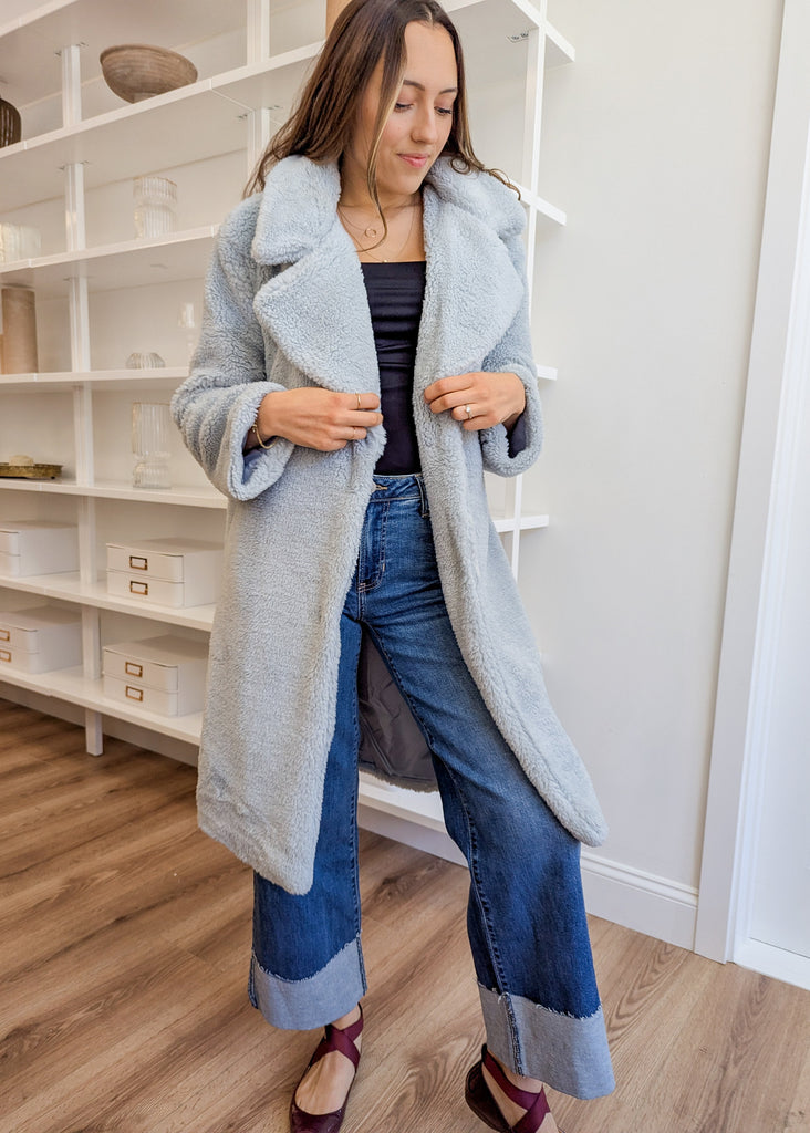 Winter Sky Faux Shearling Coat