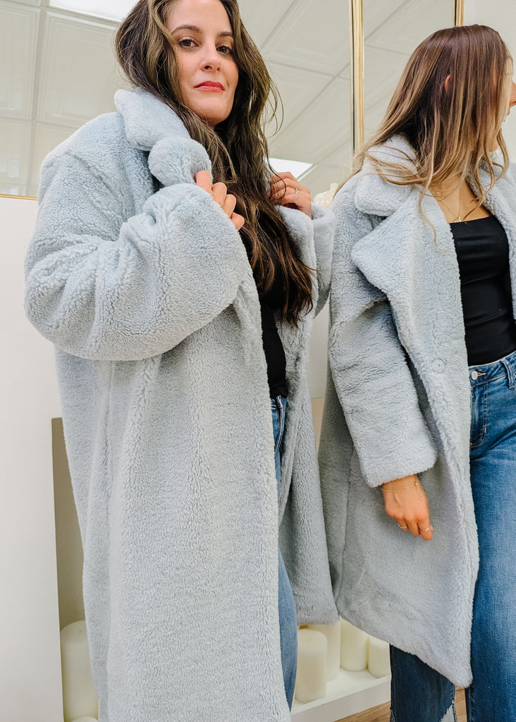 Winter Sky Faux Shearling Coat