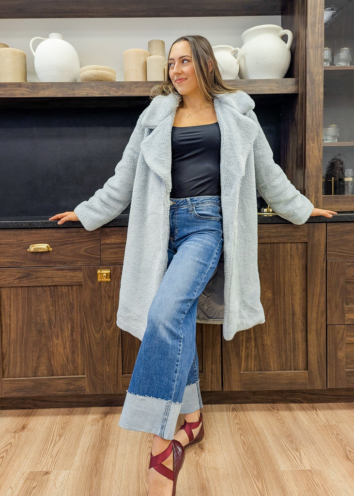 Winter Sky Faux Shearling Coat